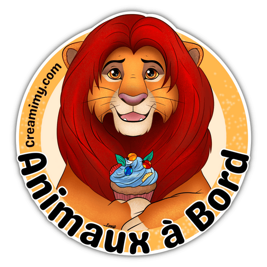 Animaux à bord Sticker - Simba