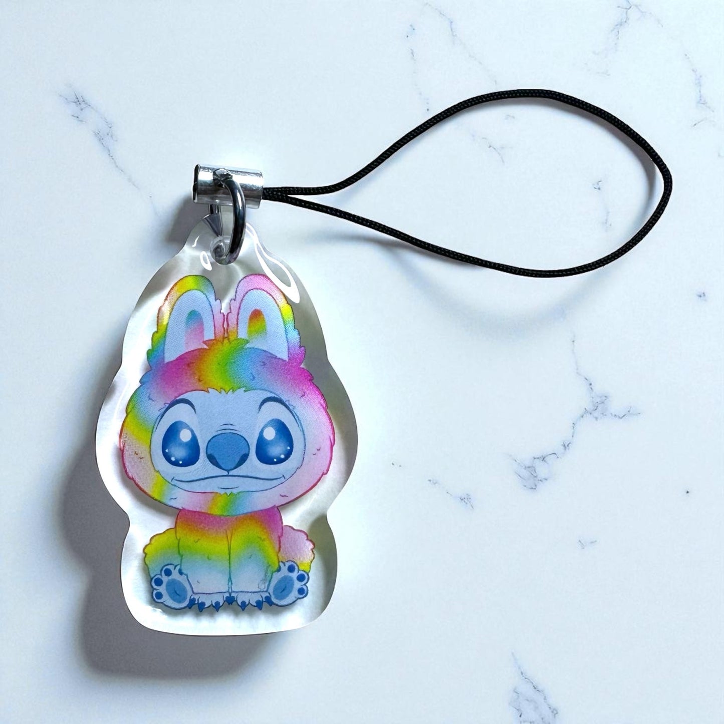 Bijoux de téléphone - Stitch Bubu Rainbow