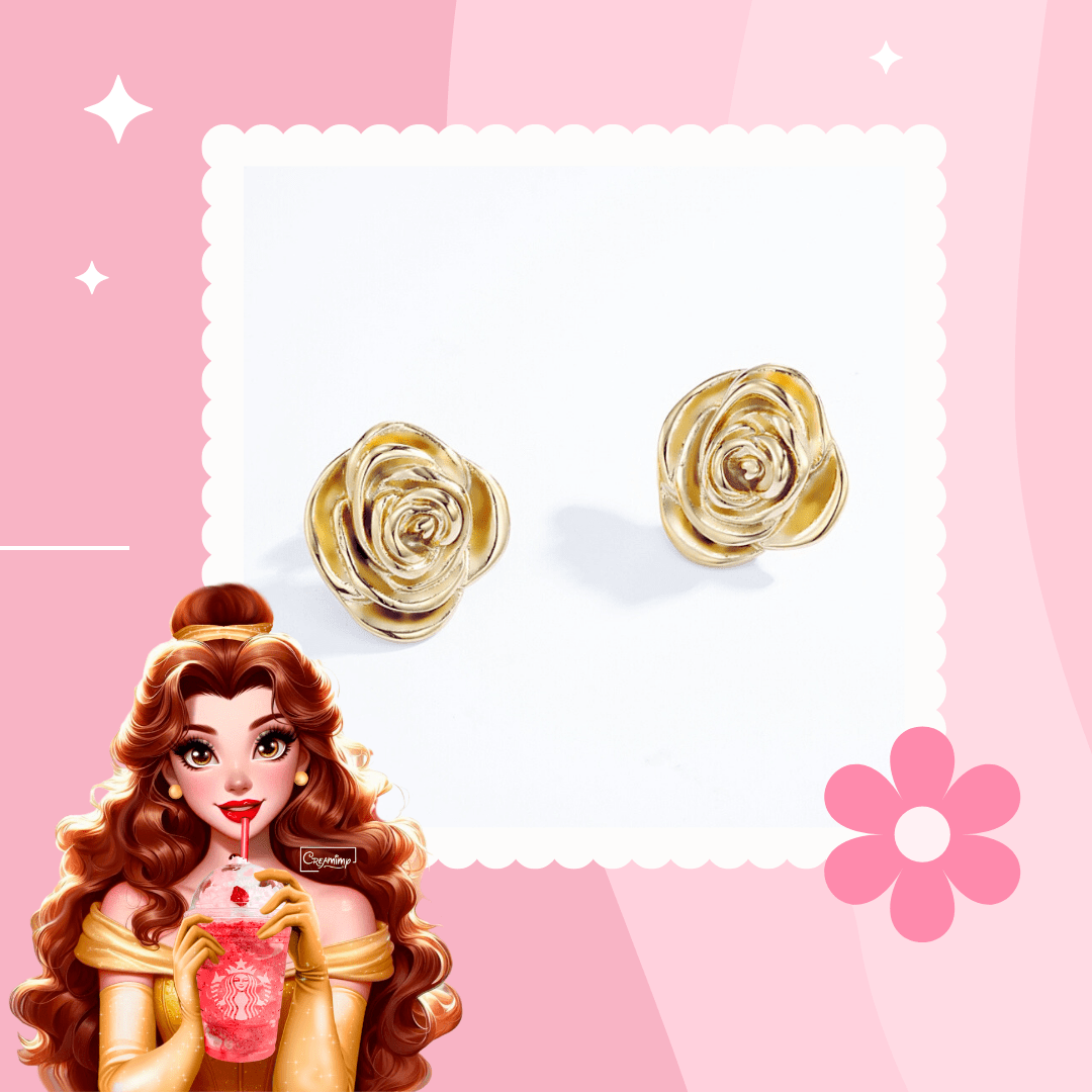 Boucle d'oreille la Rose