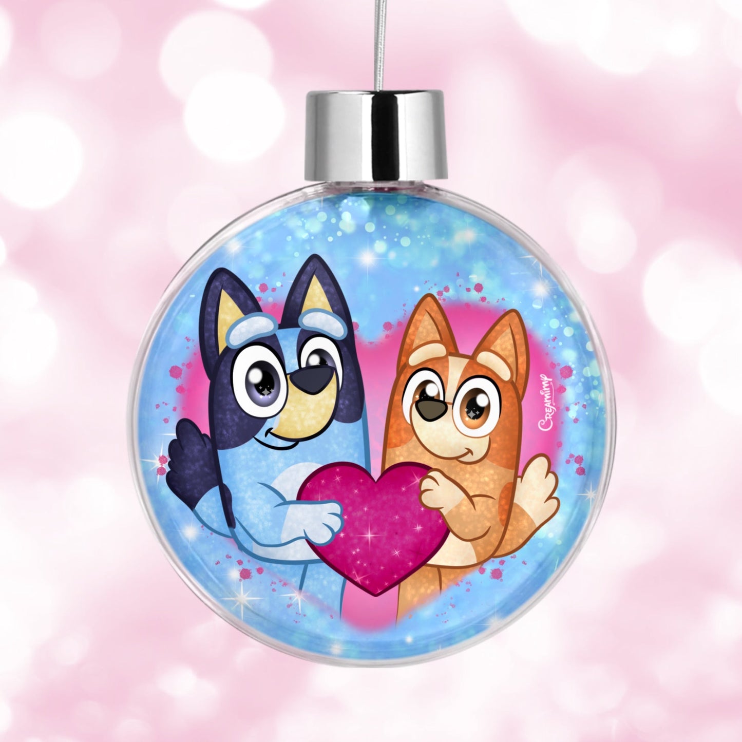 Boule de Noël Bluey & Bingo