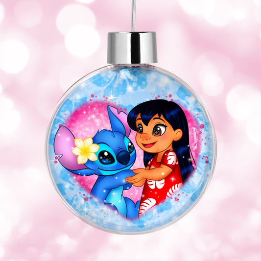 Boule de Noël Lilo & Stitch