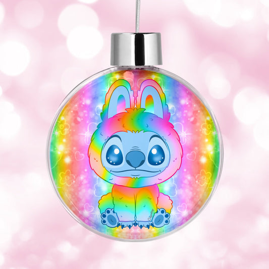 Boule de Noël Stitch Bubu Rainbow