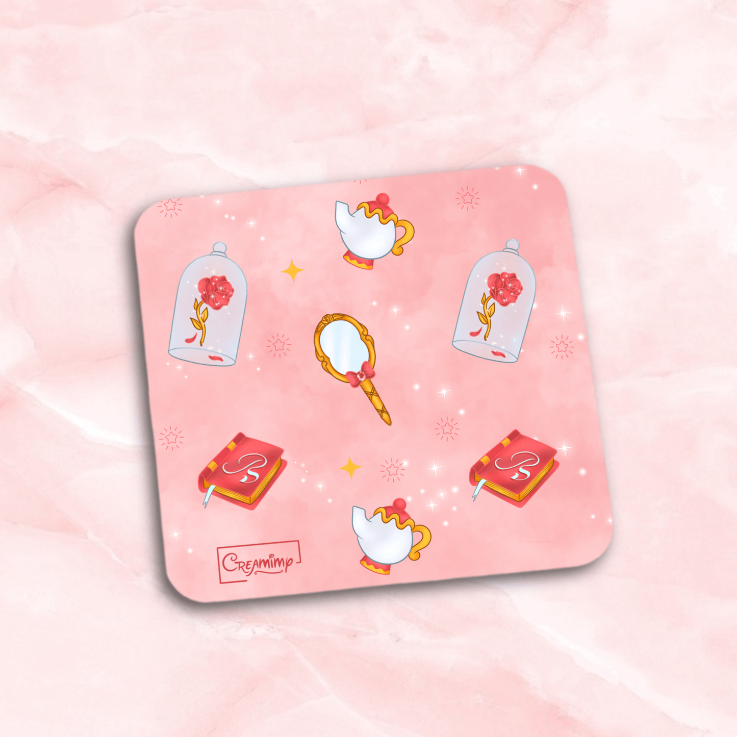 Dessous de Verre la Belle & la Bête