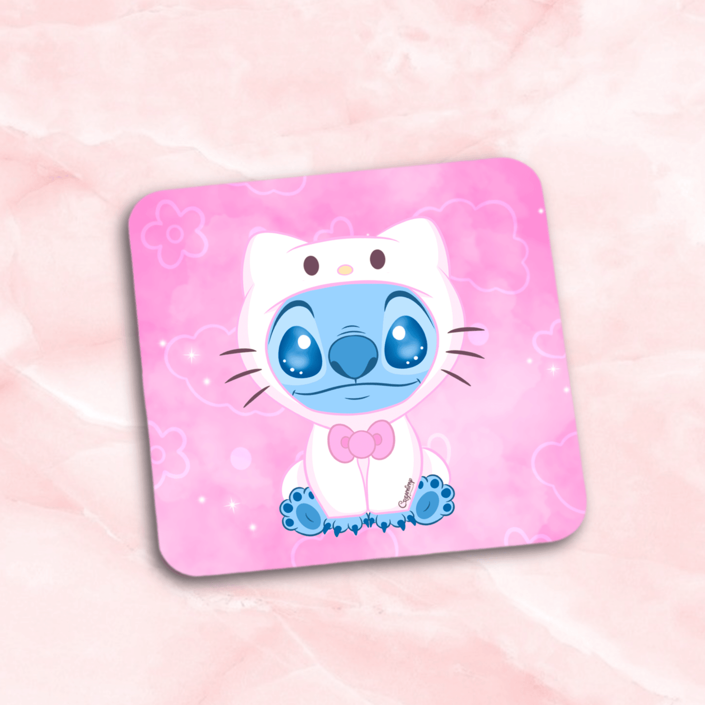Dessous de Verre - Stitch Kitty Kawaii