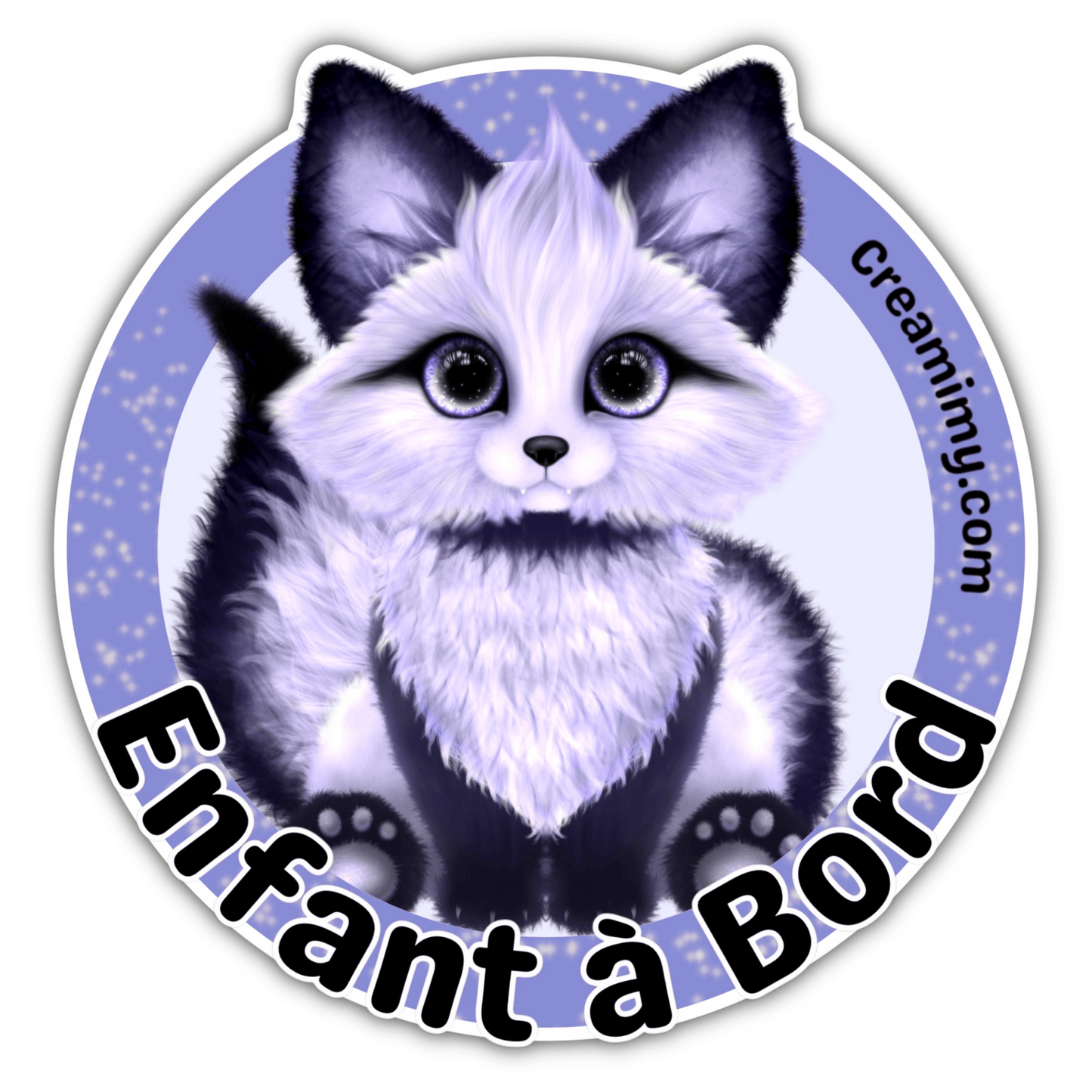 Enfant à bord Sticker - Crystal