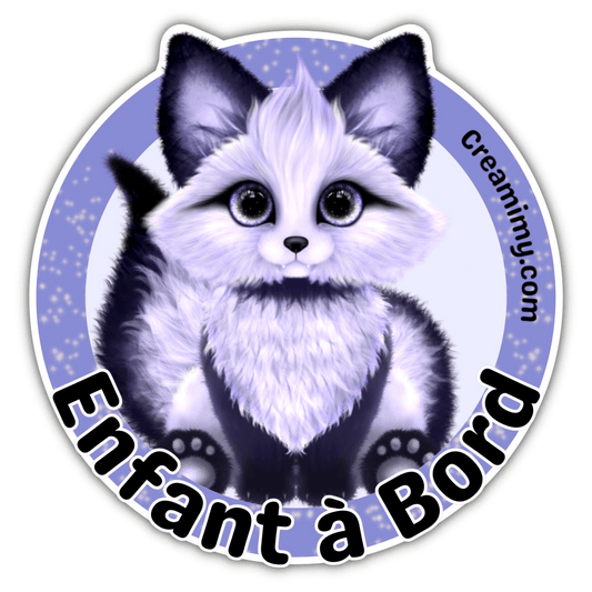 Enfant à bord Sticker - Crystal