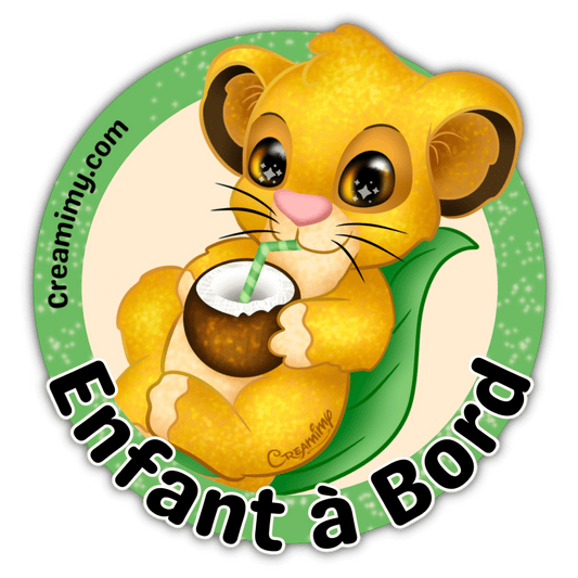 Enfant à bord Sticker - Simba