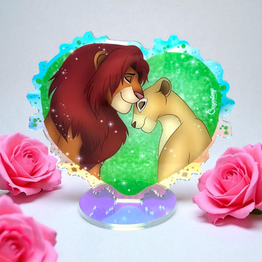 Figurine Acrylique Simba & Nala