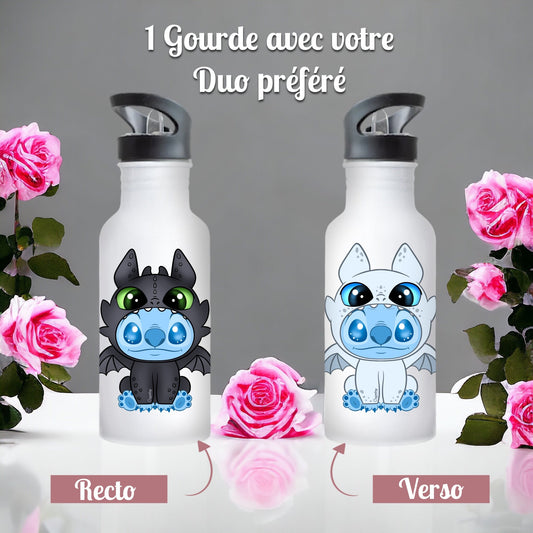 Gourde - Stitch Duo Dragon