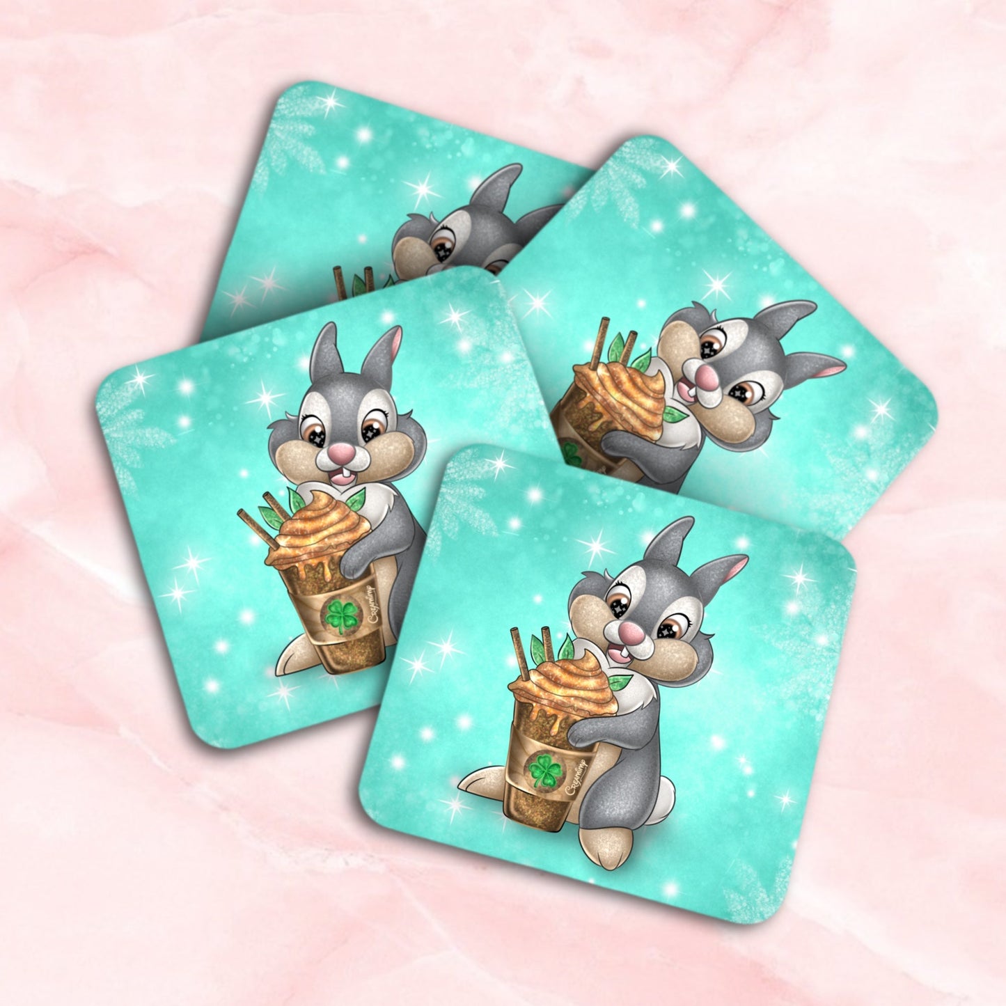 Lot de 4 Dessous de Verre Panpan