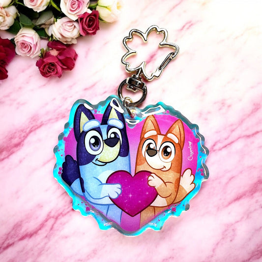 Porte clé - Bluey & Bingo