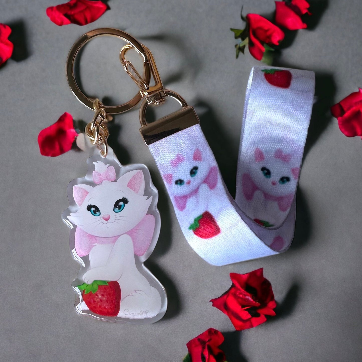 Porte clé Fruity Marie avec lanière