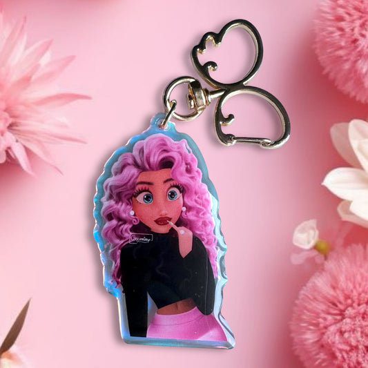 Porte clé Glowup Ariel Rose