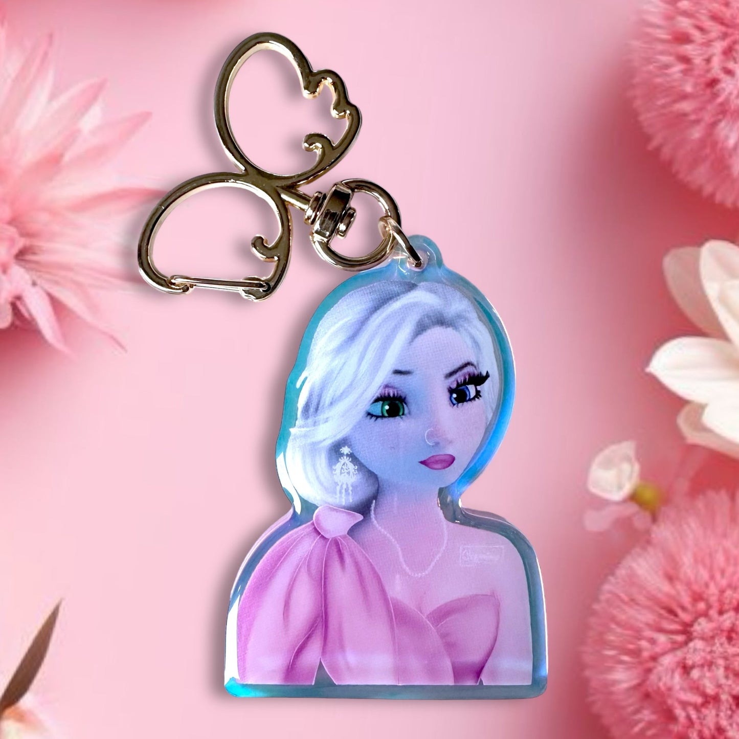 Porte clé Glowup Elsa Rose