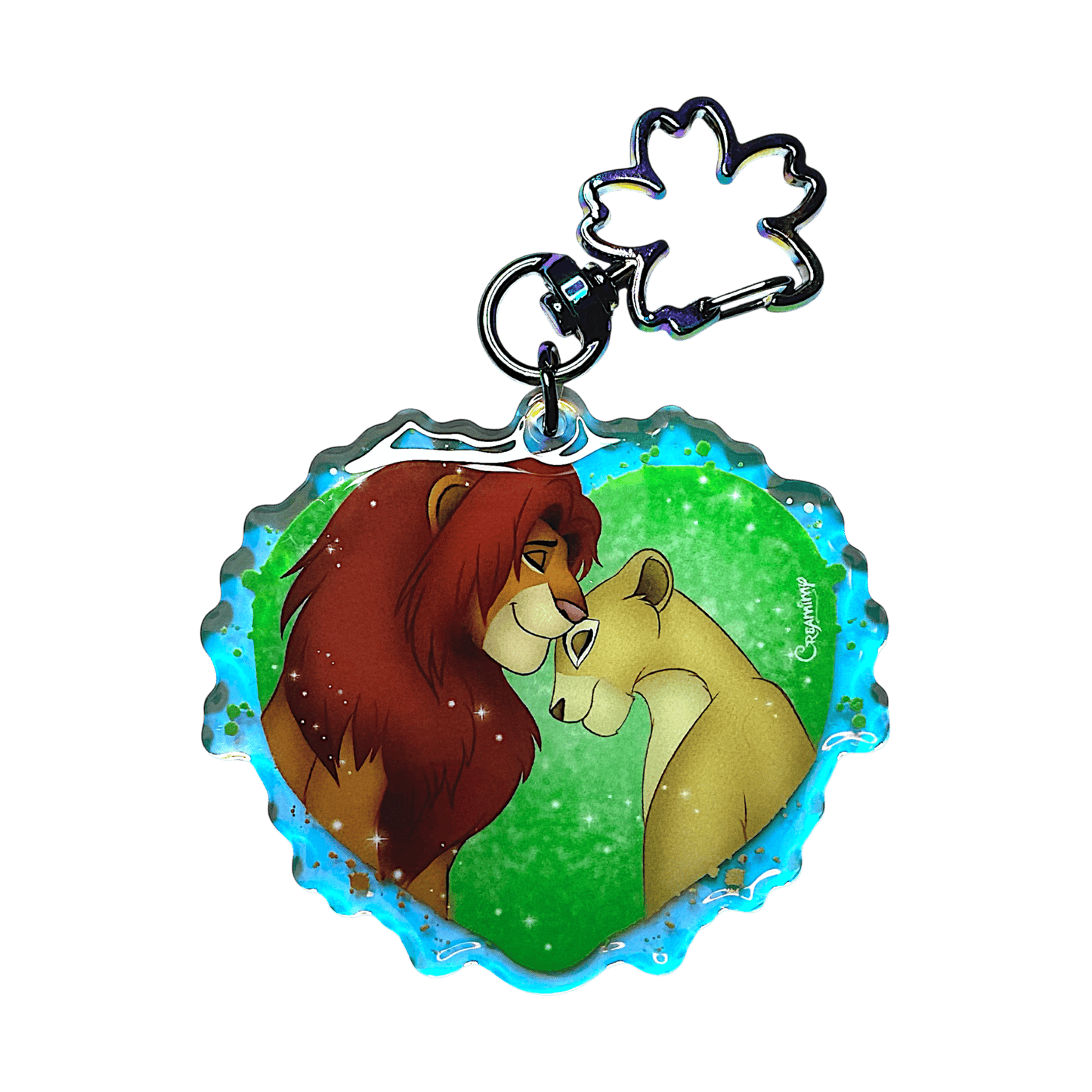 Porte clé Simba & Nala 