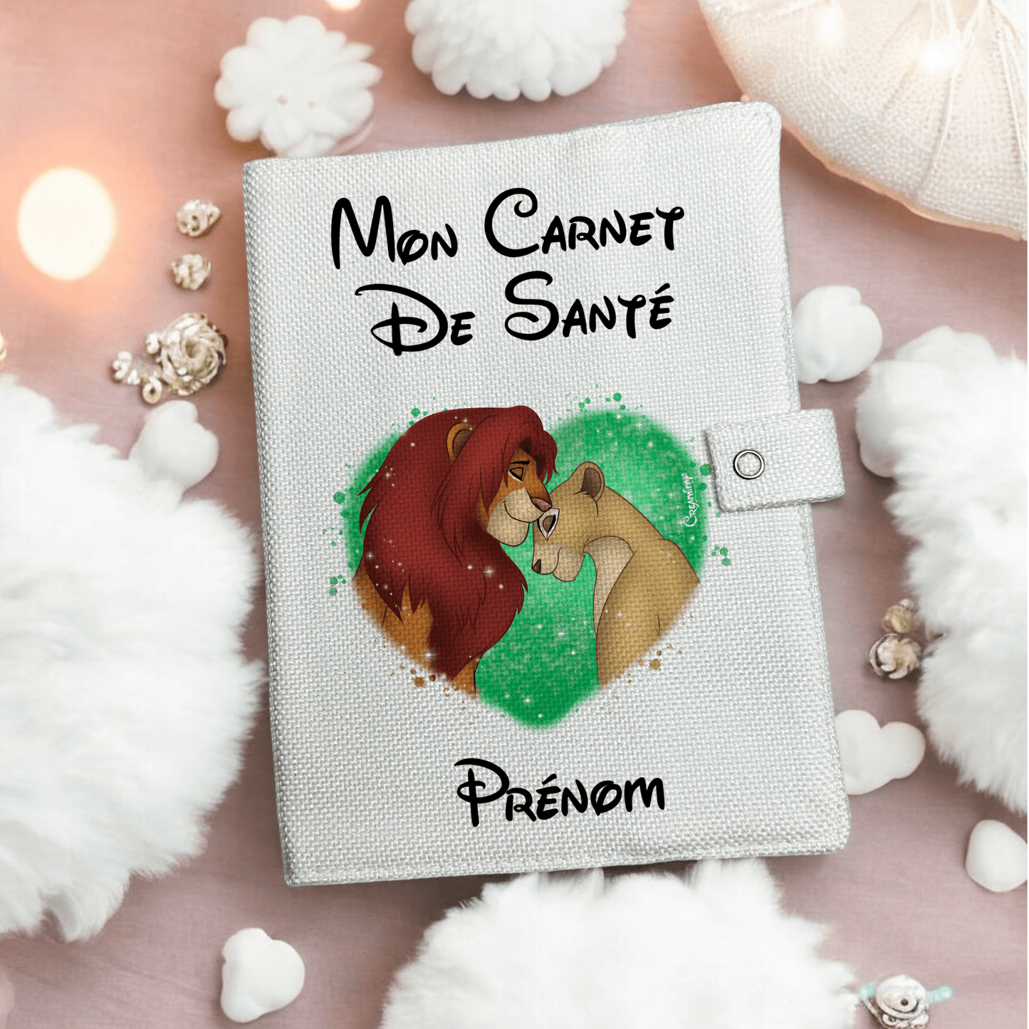 Protège carnet de santé Simba & Nala