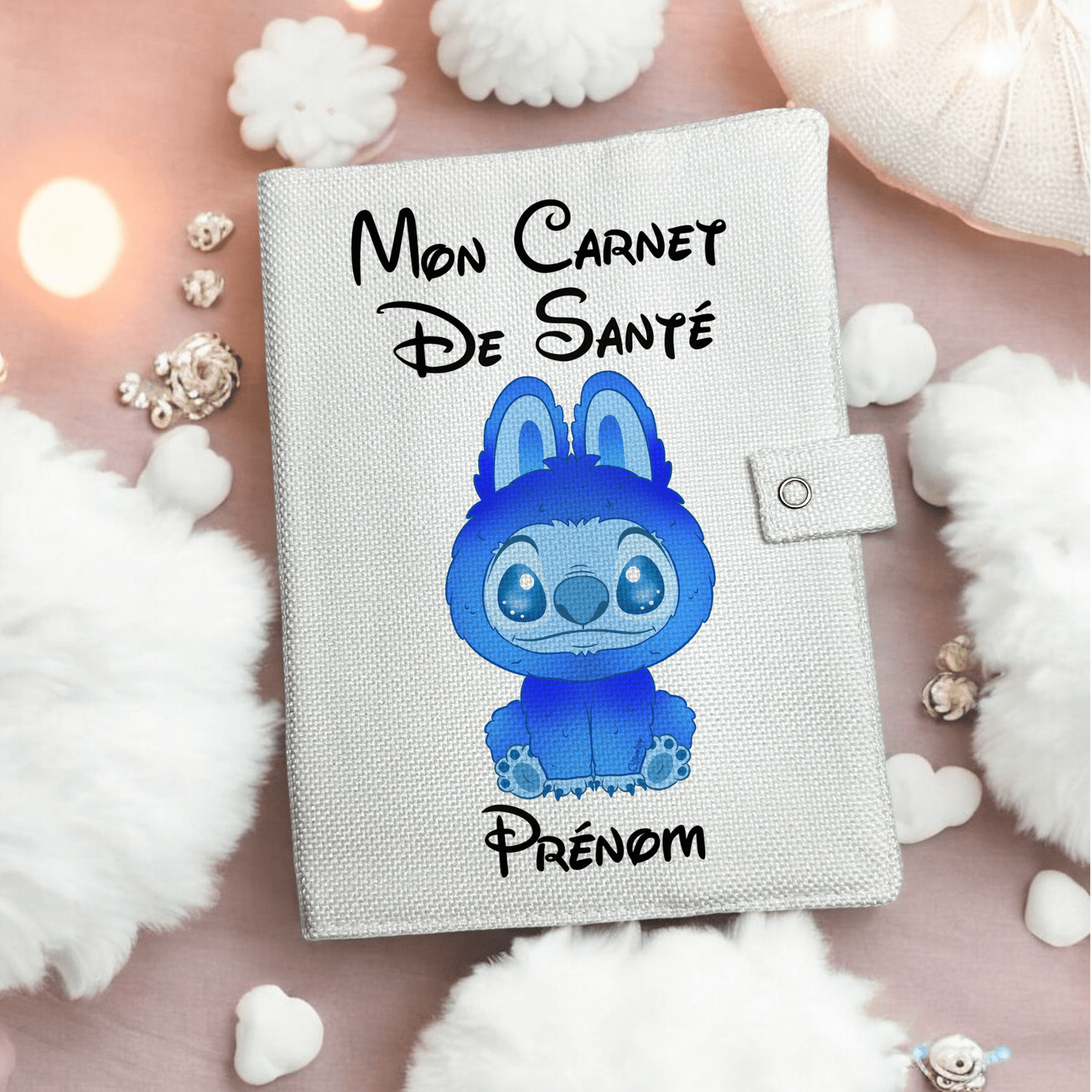 Protège carnet de santé - Stitch Bubu Blue