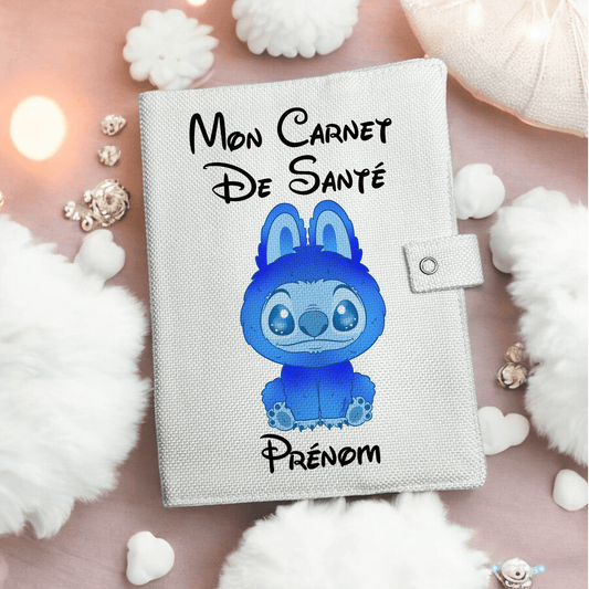 Protège carnet de santé - Stitch Bubu Blue