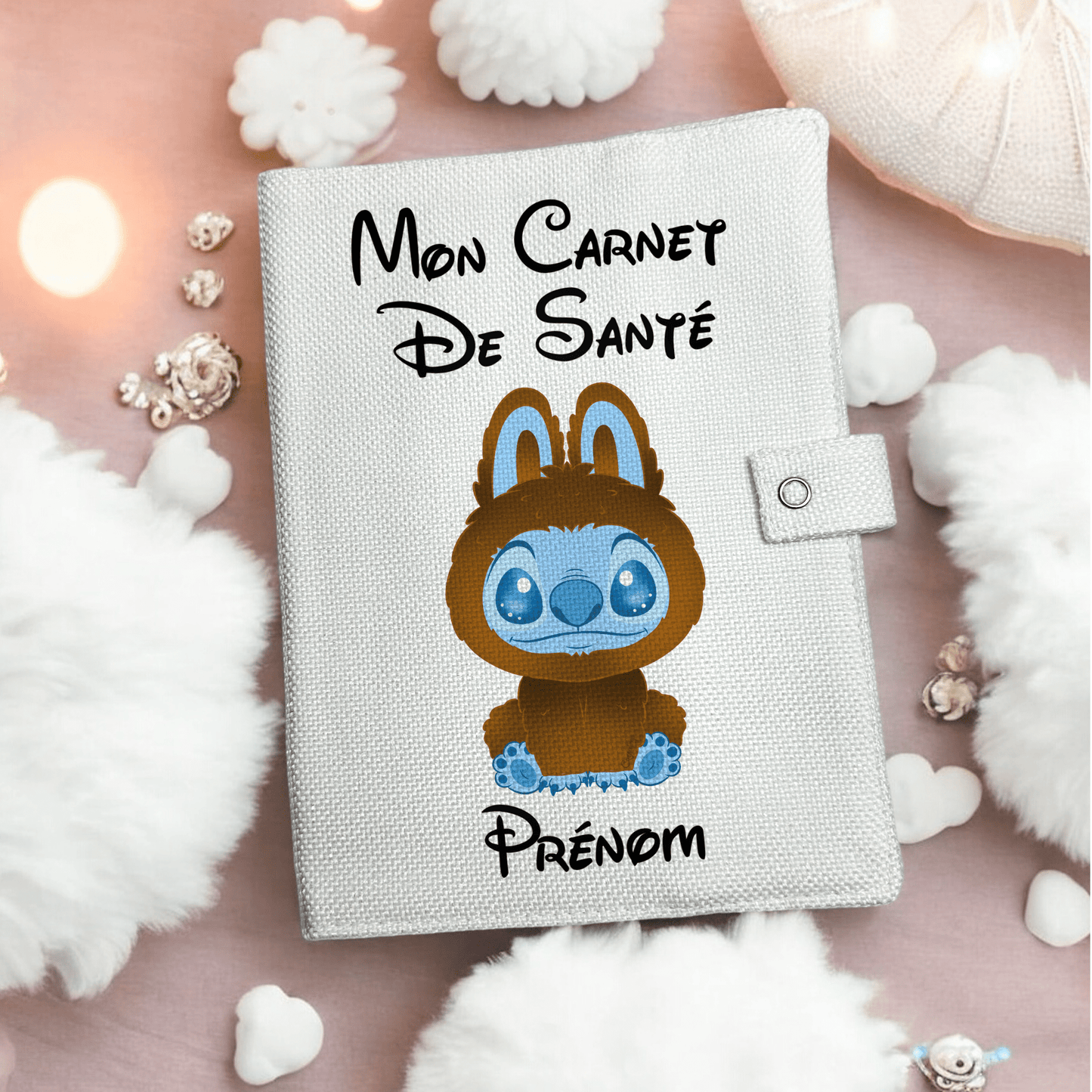 Protège carnet de santé - Stitch Bubu Brown