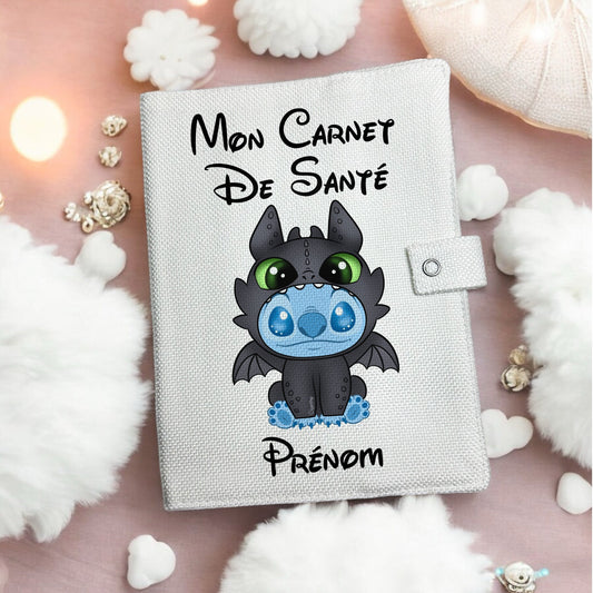 Protège carnet de santé - Stitch Krokmou
