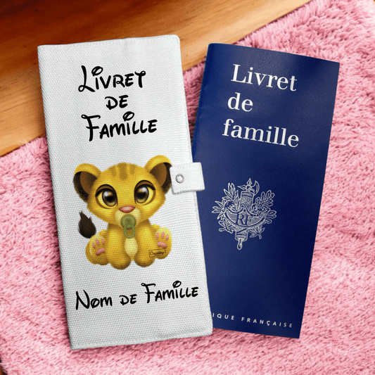Protège livret de famille - Baby Simba