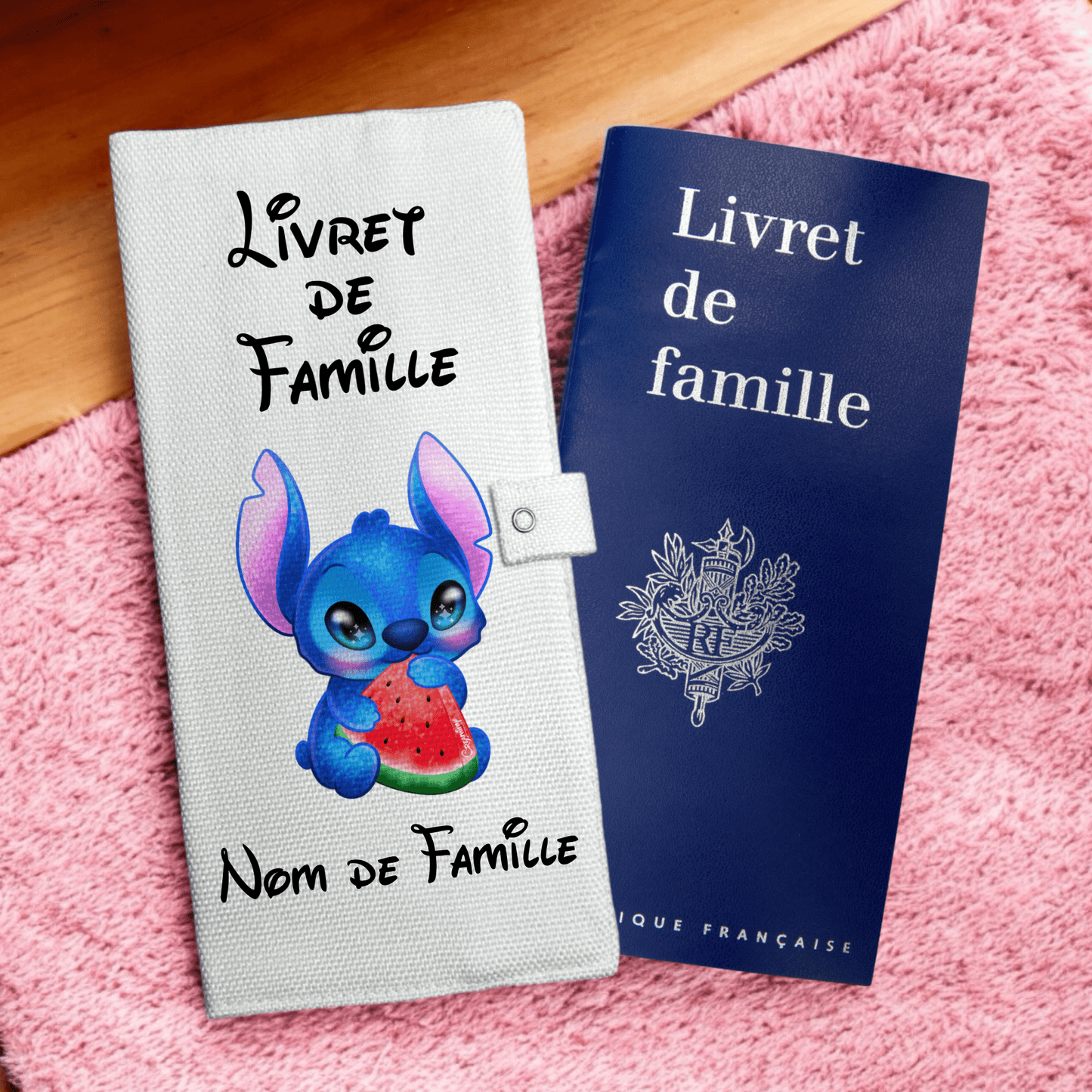 Protège livret de famille - Stitch Fruity