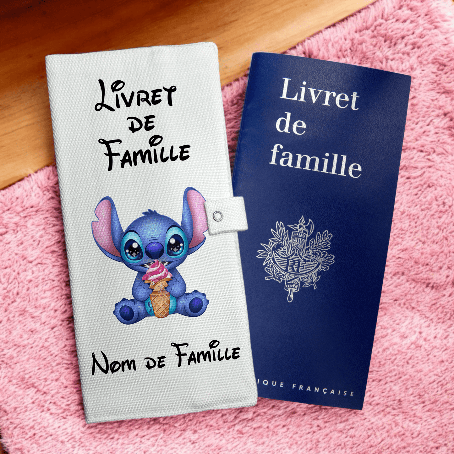 Protège livret de famille - Stitch Ice Cream