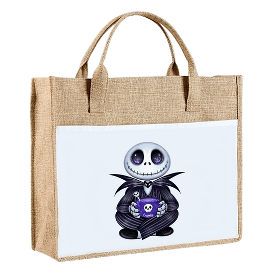Sac en toile de jute - Jack Skellington