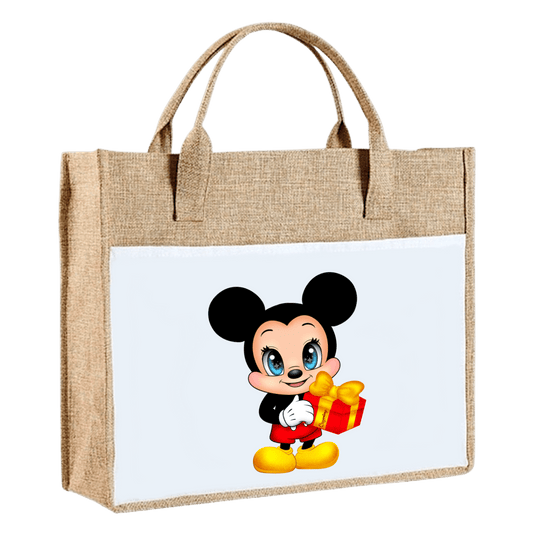 en toile de jute mickey
