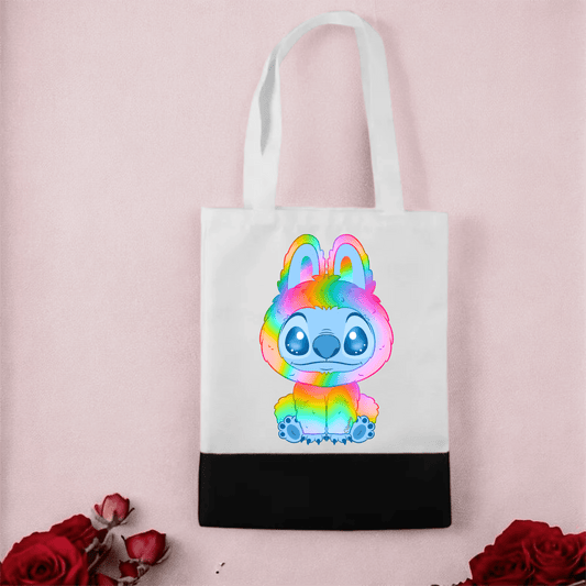 Sac Tote Bag - Stitch Bubu Rainbow