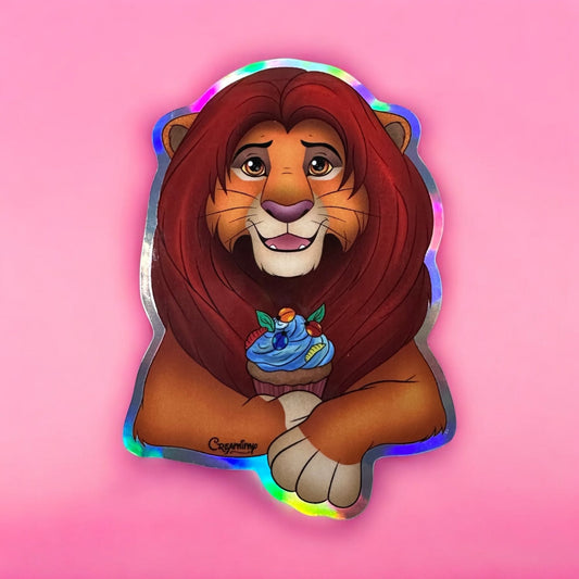 Stickers Holographique Simba