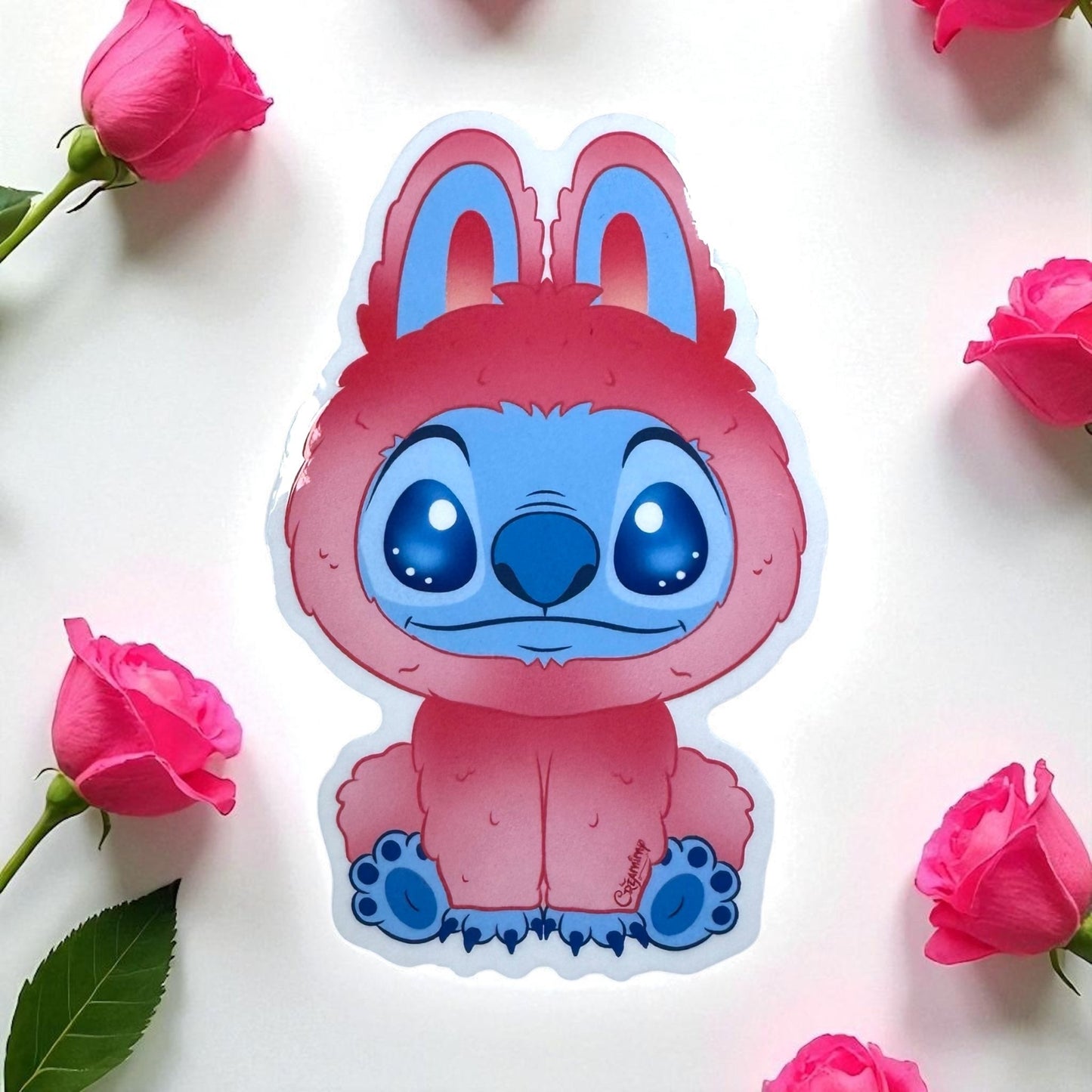 Stickers - Stitch Bubu Corail