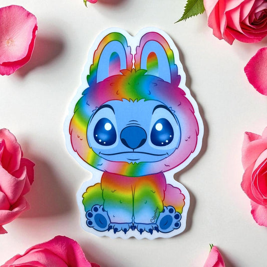 Stickers - Stitch Bubu Rainbow