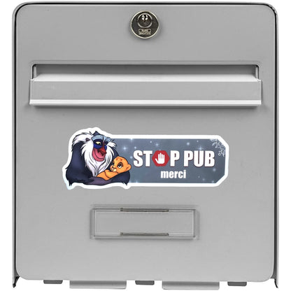 Stickers Stop Pub Rafiki et Simba