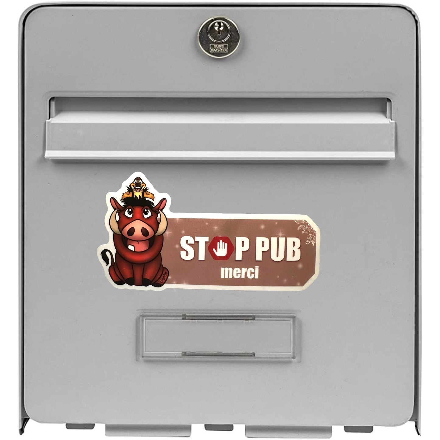 Stickers Stop Pub Timon et Pumba
