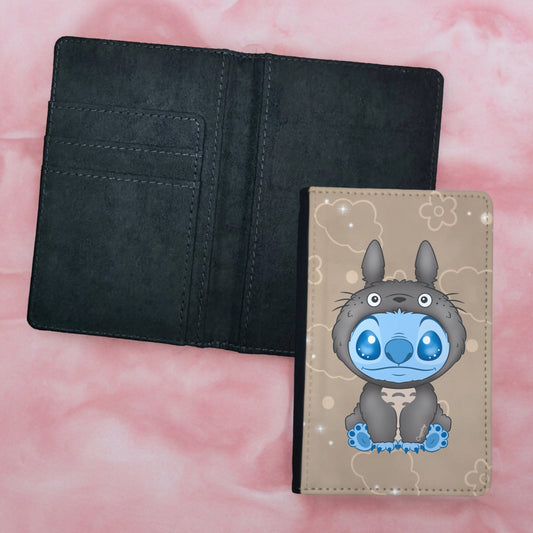Support Cartes / Passeport - Stitch Kawaï