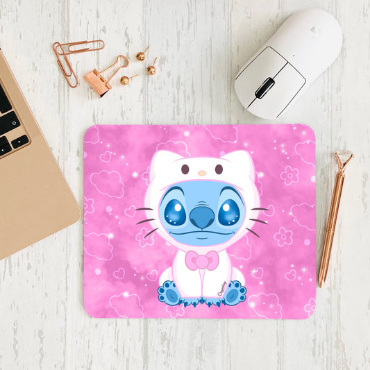 Tapis de souris - Stitch Kitty Kawaii