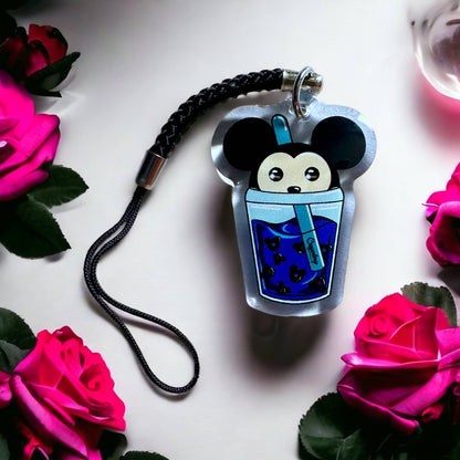 Bijoux de téléphone Bubble tea Mickey