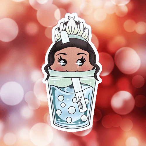 Magnet Bubble Tea Cendrillon & Belle & Tiana