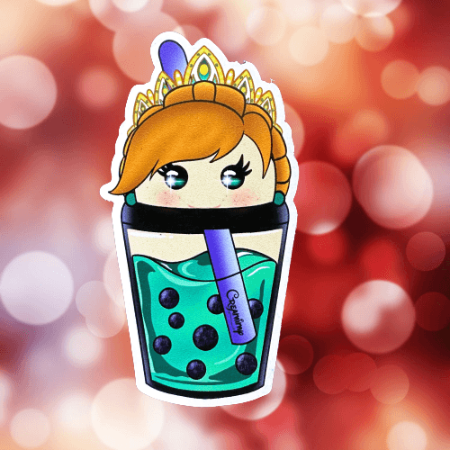 Magnet Bubble Tea Elsa & Anna