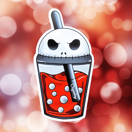 Magnet Bubble Tea Jack Skellington