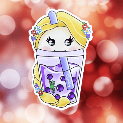 Magnet Bubble Tea Raiponce & Pascal