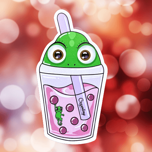 Magnet Bubble Tea Raiponce & Pascal