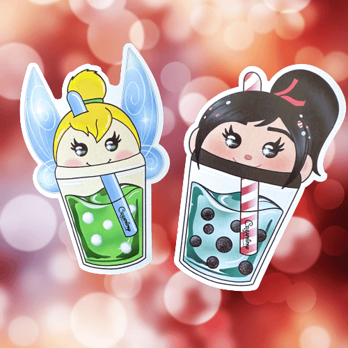 Magnet Bubble Tea Vanellope & Clochette